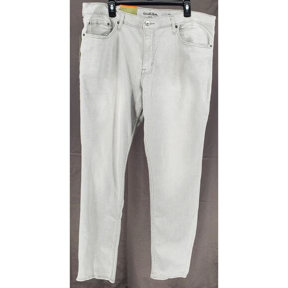 Goodfellow & Co Men's 40W x 30L Premium Slim‎ Lightweight Denim, Light Gray New - Picture 1 of 5